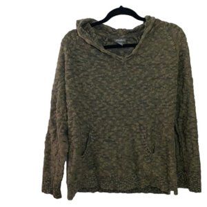 Eddie Bauer pine green hooded sweater.